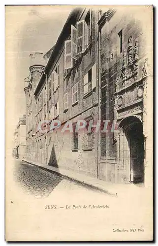 Cartes postales Sens La Porte de l Archeveche