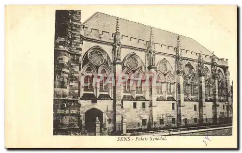 Ansichtskarte AK Sens Palais Synodal