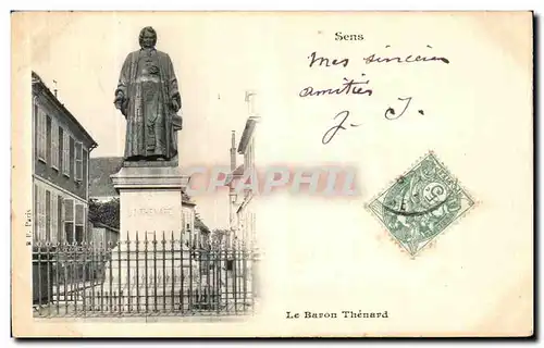 Cartes postales Sens Le Baron Thenard