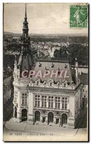 Cartes postales Sens L Hotel de ville