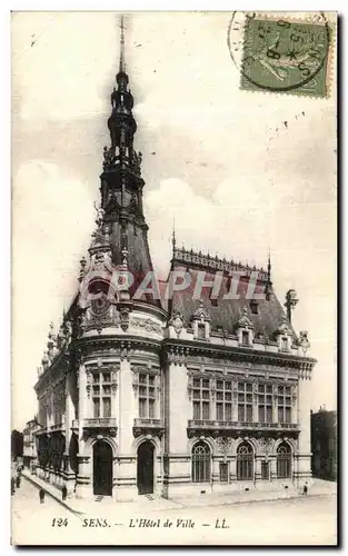 Cartes postales Sens L Hotel de Ville