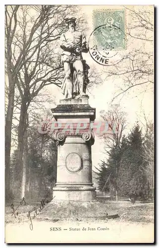 Cartes postales Sens Statue de Jean Cousin