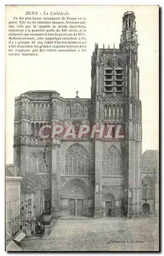 Cartes postales Sens La Cathedrale