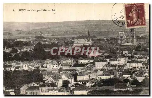 Cartes postales Sens Vue Generale