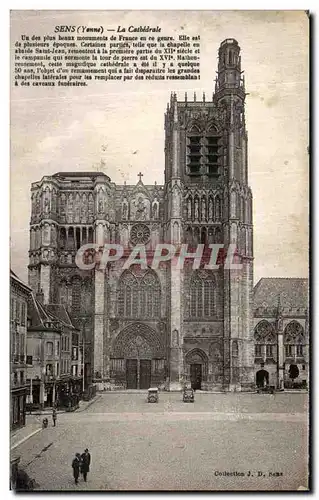 Cartes postales Sens La Cathedrale