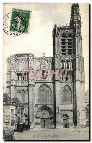 Cartes postales Sens La Cathedrale