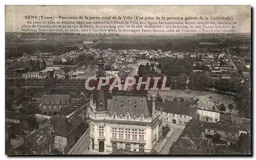 Cartes postales Sens Panorama de la partie nord de la Ville