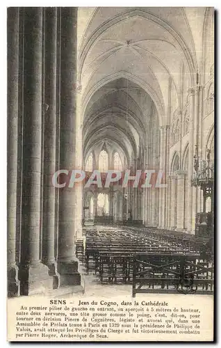 Cartes postales Sens Jean du Cogno dans la Cathedrale