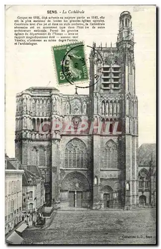 Cartes postales Sens La Cathedrale