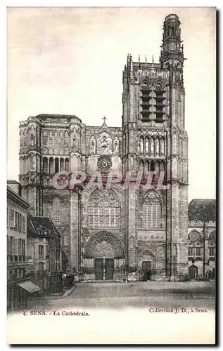 Cartes postales Sens La Cathedrale