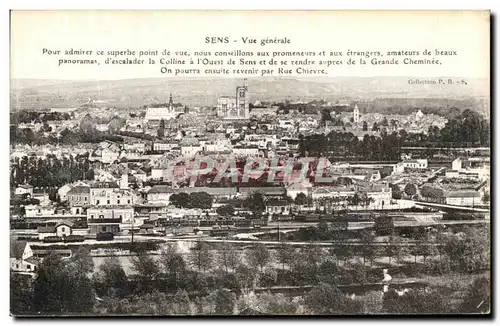 Cartes postales Sens Vue generale