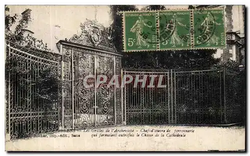 Cartes postales Sens Les grilles de l archeveche