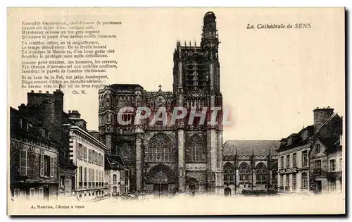 Cartes postales Sens La Cathedrale