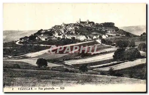 Cartes postales Vezelay Vue generale