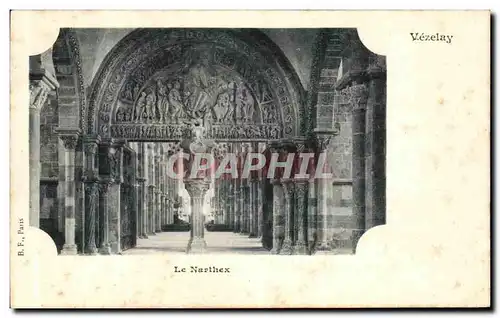 Cartes postales Vezelay Le Narthex