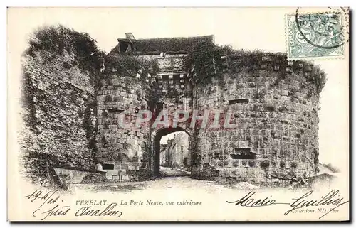 Cartes postales Vezelay La Porte Neuve Vue Exterieure