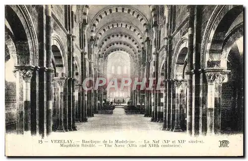 Ansichtskarte AK Vezelay Basilique de la Madeleine La Nef