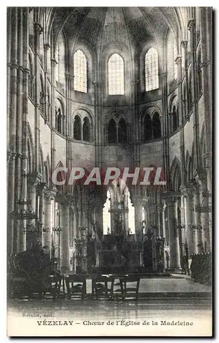 Cartes postales Vezelay Choeur de l Eglise de la Madeleine