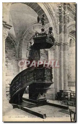 Ansichtskarte AK Vezelay L eglise de la Madeleine La Chaire