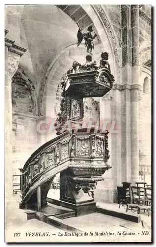 Ansichtskarte AK Vezelay La Basilique de la Madeleine La Chaire