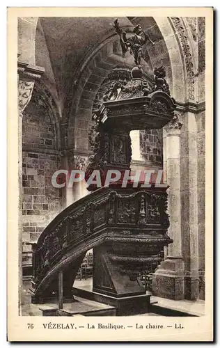 Ansichtskarte AK Vezelay La Basilique La chaire