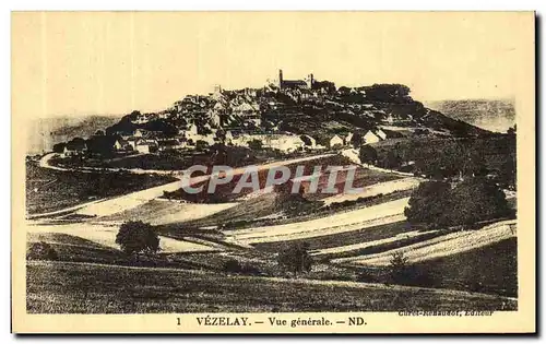 Cartes postales Vezelay Vue generale