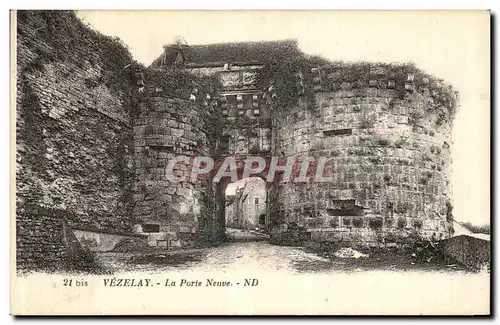 Cartes postales Vezelay La porte Neuve