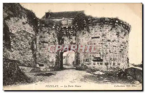 Cartes postales Vezelay La porte Neuve