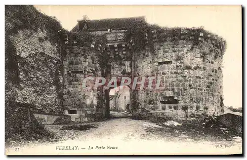 Cartes postales Vezelay La porte Neuve