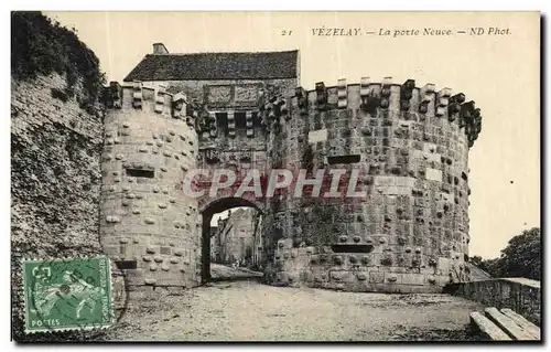 Cartes postales Vezelay La porte Neuve