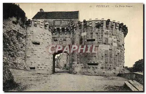 Cartes postales Vezelay La porte Neuve