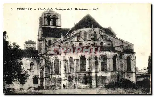 Cartes postales Vezelay Abside Basilique de la Madeleine