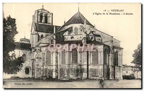 Cartes postales Vezelay Basilique de la Madeleine Abside