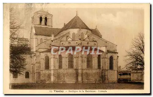 Cartes postales Vezelay Basilique de la Madeleine L abside