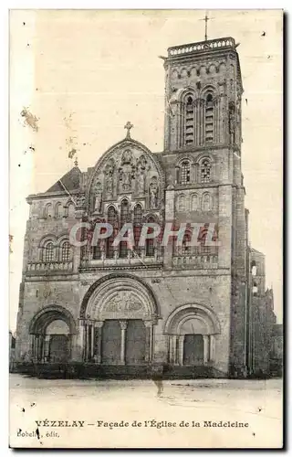 Cartes postales Vezelay Facade de L Eglise de la Madeleine