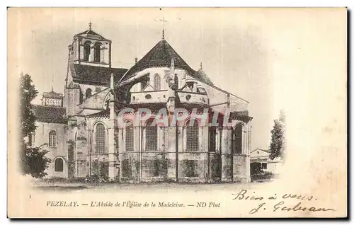 Ansichtskarte AK Vezelay L abside de L Eglise de la Madeleine