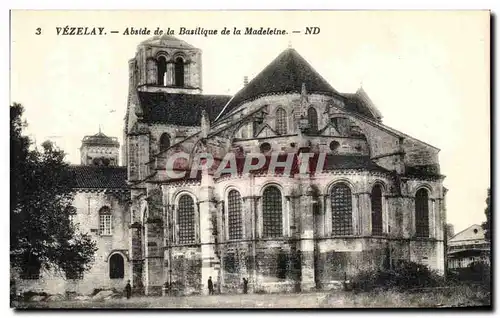 Cartes postales Vezelay Abside de la basilique de la Madeleine