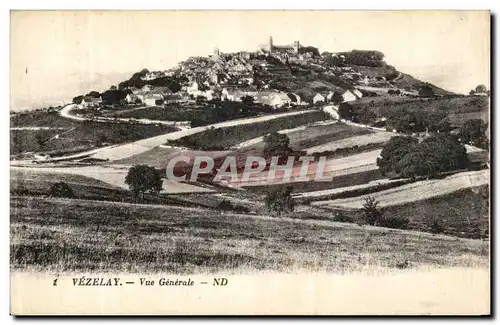 Cartes postales Vezelay Vue generale