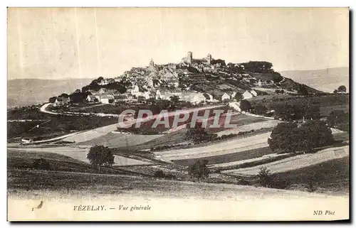 Cartes postales Vezelay Vue Generale