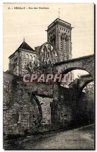 Cartes postales Vezelay Rue des Ursulines