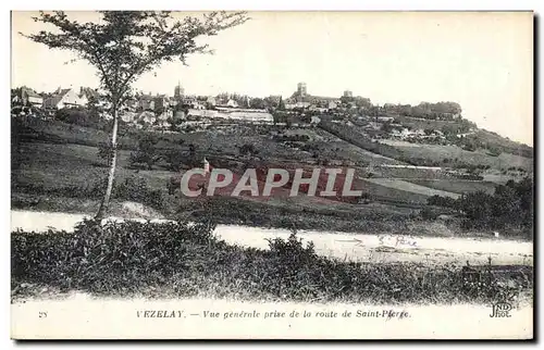 Cartes postales Vezelay Vue Generale Prise de la Route de Saint Pierre