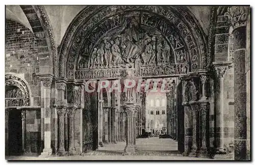 Cartes postales Vezelay Eglise De La Madeleine Le portail de Narthex et de la Nef
