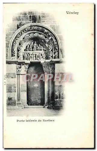 Cartes postales Vezelay Porte Laterale du Narthex