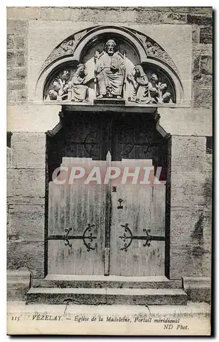 Cartes postales Vezelay Eglise De La Madeleine Portail meridional