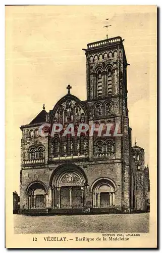 Cartes postales Vezelay Basilique de la Madeleine