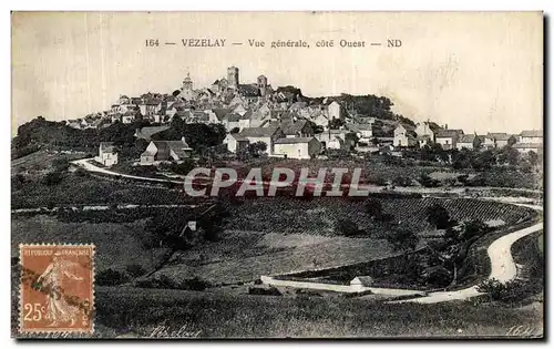 Ansichtskarte AK Vezelay Vue Generale Cote Ouest