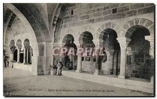 Ansichtskarte AK Vezelay Eglise de la Madeleine Galerie de la Tribune du Narthex