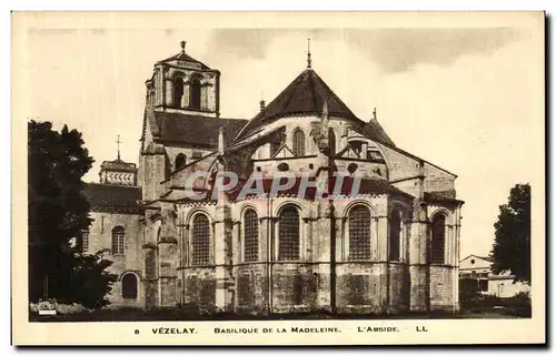 Cartes postales Vezelay Basilique de la Madeleine L Abside