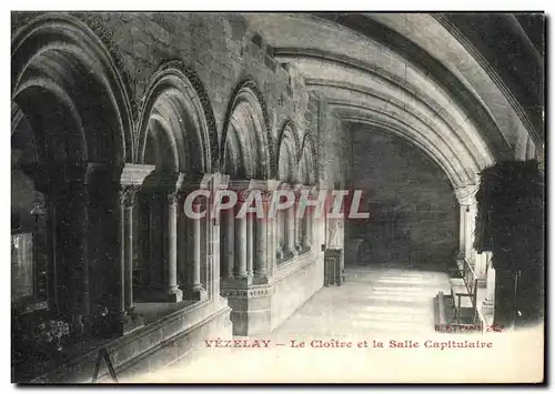 Ansichtskarte AK Vezelay Le Cloitre et la Salle Capitulaire