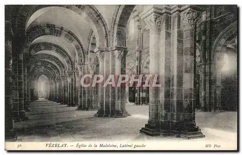 Ansichtskarte AK Vezelay Eglise de la Madeleine Lateral Gauche